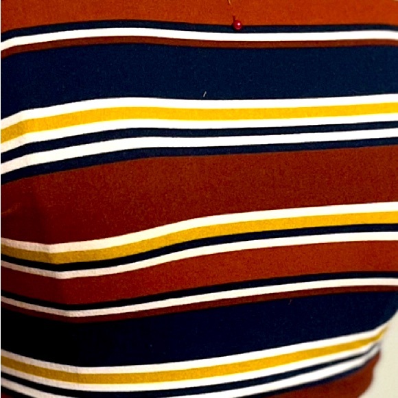 TIFFANYSLABEL ONE SHOULDER STRIPE TOP W/ SLIT SKIRT SET - Picture 5 of 5